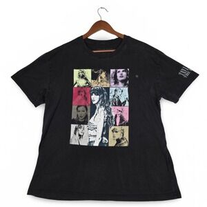 Taylor Swift The Eras Tour Concert Merch Black Graphic T-Shirt Unisex Size Large